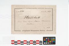 Etikett zu Keramikgefäß (NHMW-PRAE-003500)